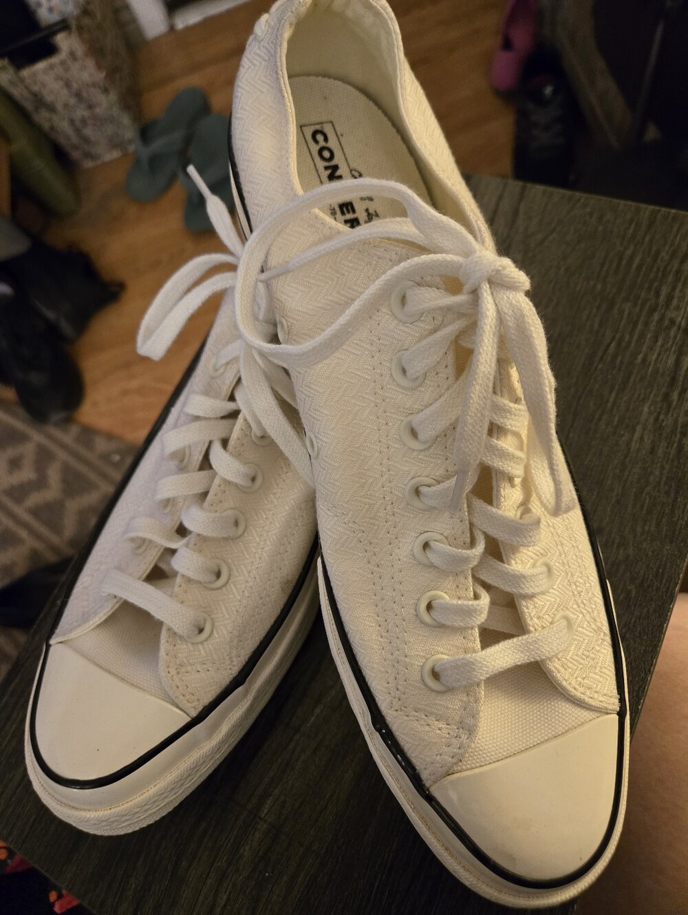 Converse Chuck 70 Crafted Laces Unisex Crm Sneaker Mens 10.5 Womens 12.5 A12557C
